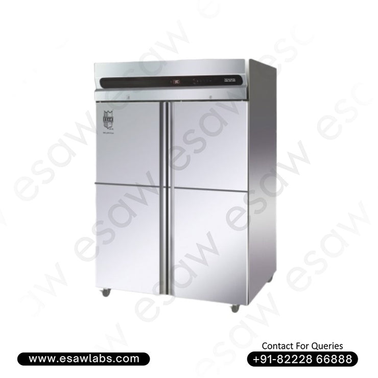 Four Door Stainless Steel Vertical Freezer