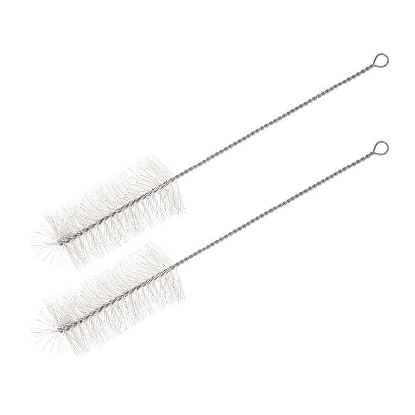 Brush beaker set with hard nylon bristles on twisted wire, perfect for cleaning and maintenance tasks.