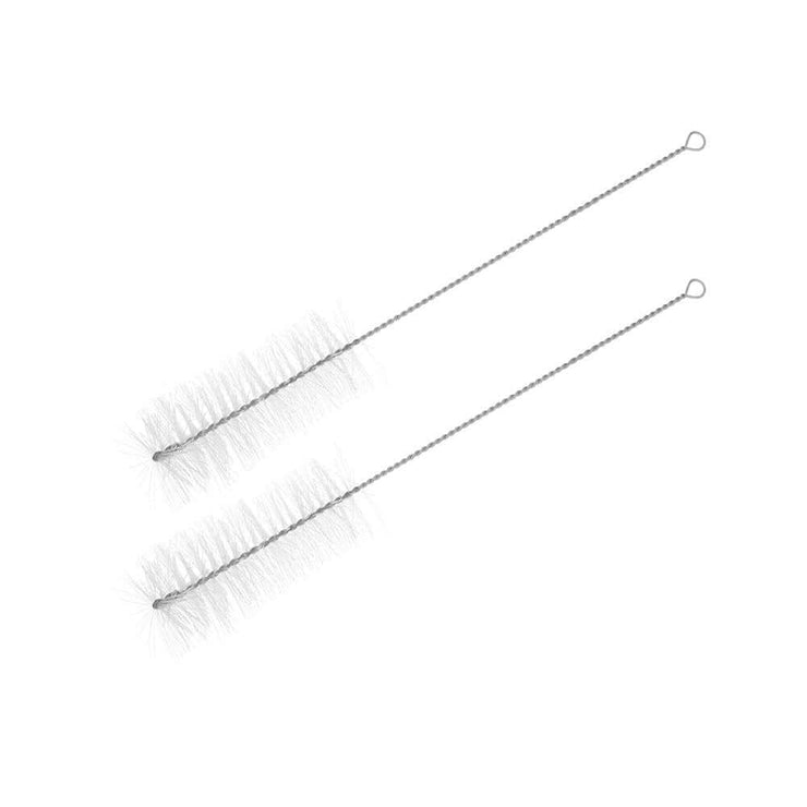 hard nylon bristle brush set on twisted G.I. wire for effective cleaning, head size 130 x 50 mm, overall length 360 mm.