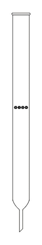 Plain Chromatography Absorption Columns, without stopcock.