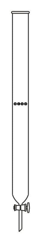 Chromatography Columns, Plain with stopcock.