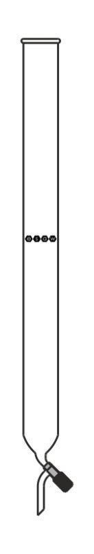 Chromatography Columns, Plain with screw type PTFE Needle Valve stopcock. - My Store