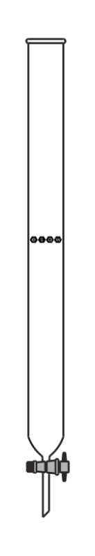 Chromatography Columns, Plain, with PTFE key stopcock - My Store