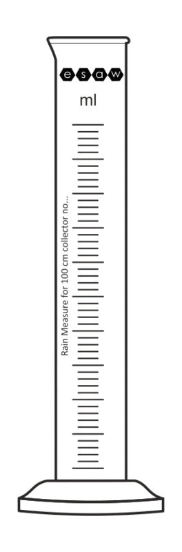 Cylinders, Rain Measure, Round Base - My Store