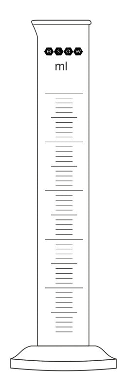 Measuring Cylinders, with spout, Round Base - My Store