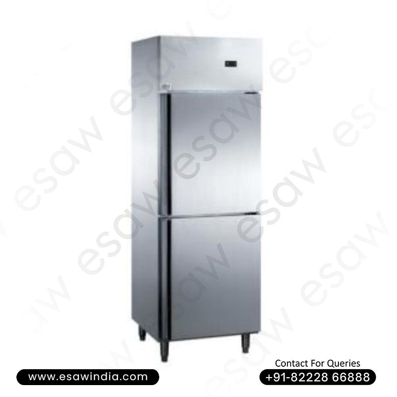 Double Door Stainless Steel Vertical Freezer