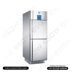 Double Door Stainless Steel Half Chiller Half Freezer