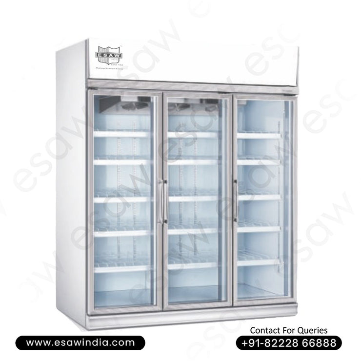 Three Glass Door Vertical Freezer